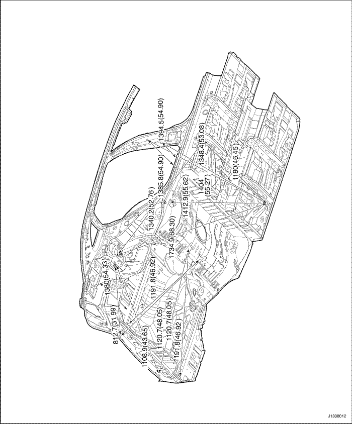 Карта зазоров Шевроле Лачетти