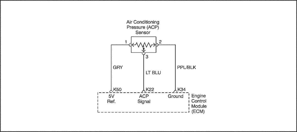 Схема датчика давления в системе кондиционера Лачетти 1.8