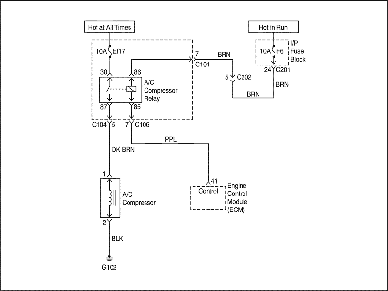 Схема реле компрессора кондиционера Лачетти 1.4 1.6